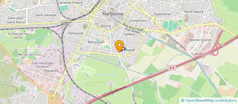 localisation de l'entreprise GFA LE PETIT FABAS  NARBONNE