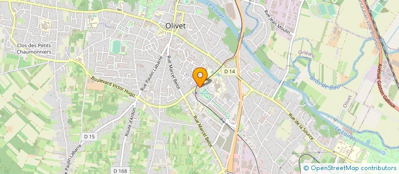 localisation de l'entreprise GFA LE PETIT MEGUILLIN à OLIVET