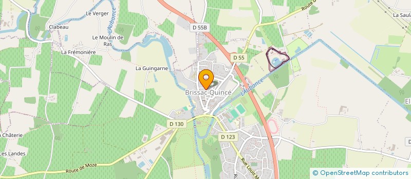 localisation de l'entreprise GFA LE PETIT VAL à BRISSAC LOIRE AUBANCE