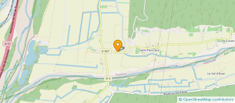 localisation de l'entreprise GFA LE PILON  ORAISON