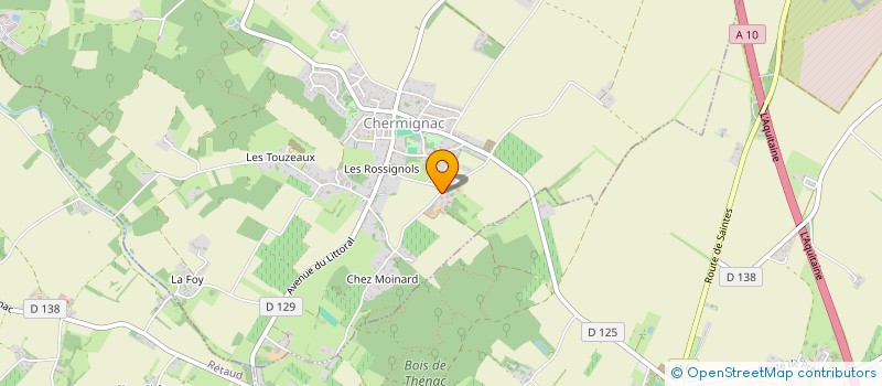 localisation de l'entreprise GFA LE POINT DU JOUR  CHERMIGNAC