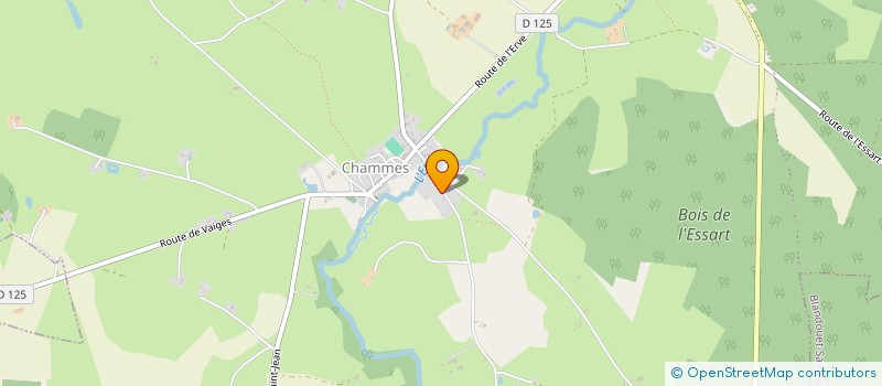 localisation de l'entreprise GFA LE PONDEROSA  SAINTE-SUZANNE-ET-CHAMMES