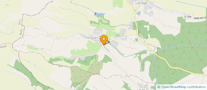 localisation de l'entreprise GFA LE PONTET  FORGUES