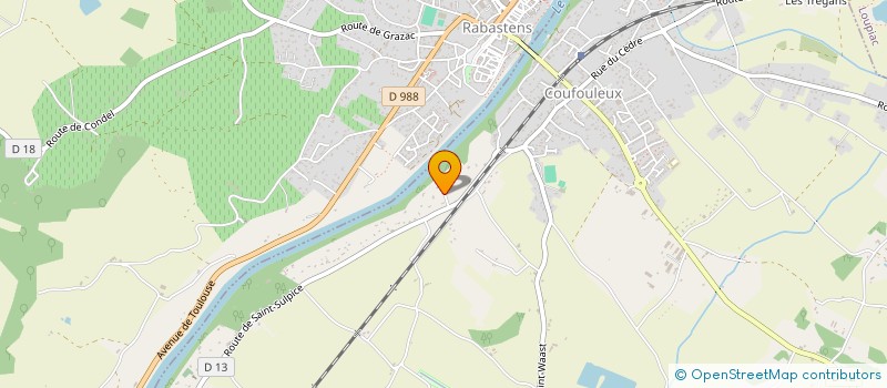 localisation de l'entreprise GFA LE PUECH BREZIER  COUFFOULEUX