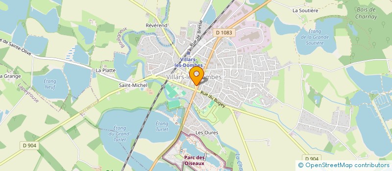localisation de l'entreprise GFA LE ROGNARD à VILLARS-LES-DOMBES