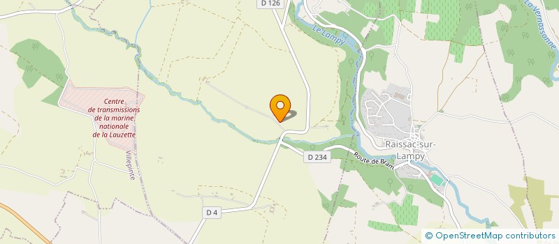 localisation de l'entreprise GFA LE TENTEN  SAINT-MARTIN-LE-VIEIL