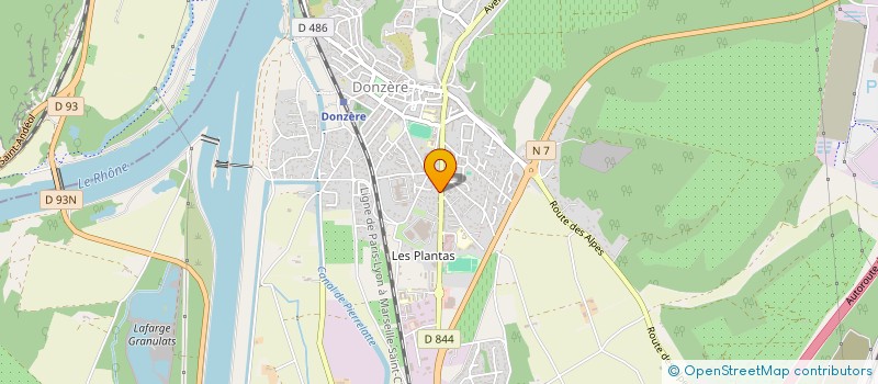 localisation de l'entreprise GFA LE TOSCADIN à DONZERE
