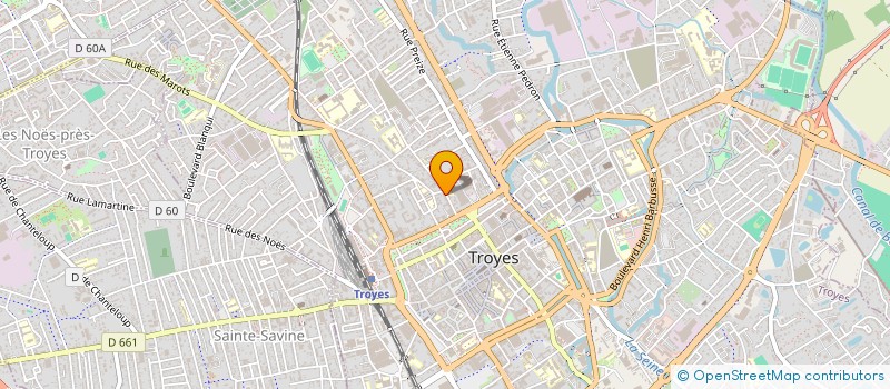 localisation de l'entreprise GFA LE VAL MARVIN à TROYES