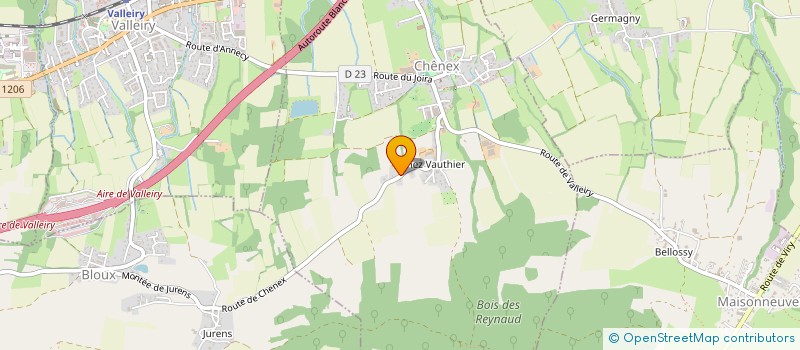 localisation de l'entreprise GFA LE VERGER CHENEX  CHENEX