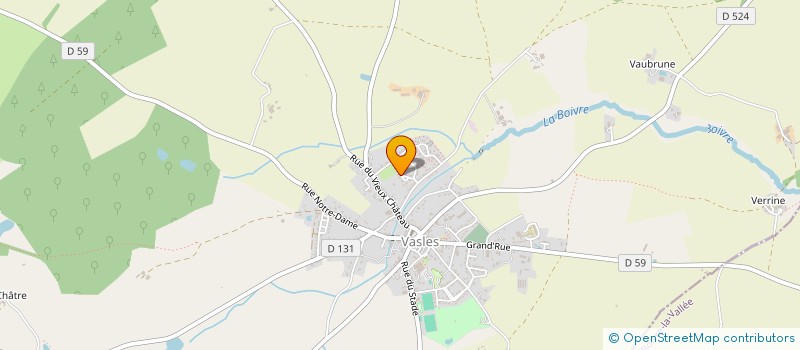 localisation de l'entreprise GFA LE VERRINE  VASLES