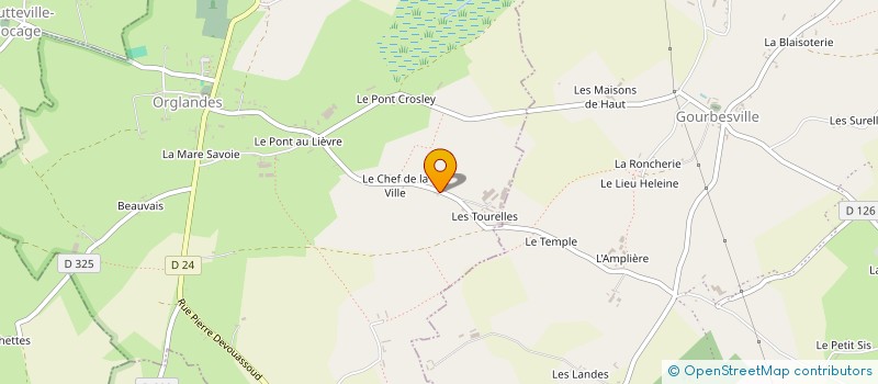 localisation de l'entreprise GFA LEAJULOU  ORGLANDES