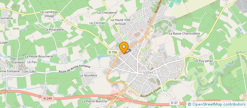 localisation de l'entreprise GFA LECHAT MACE à VALLET
