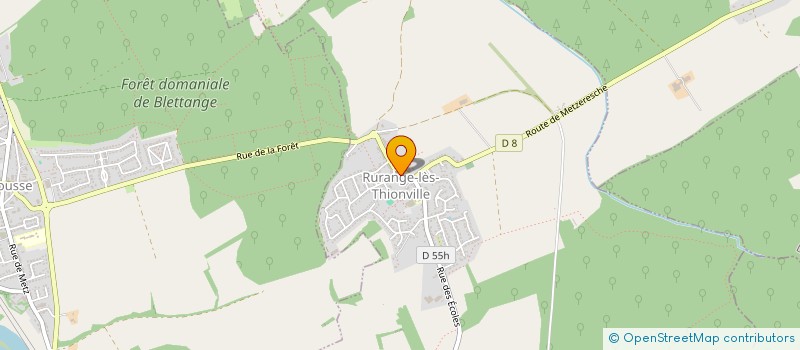 localisation de l'entreprise GFA LECLAIRE  RURANGE-LES-THIONVILLE