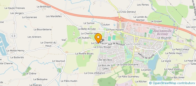 localisation de l'entreprise GFA LEMARCHAND-HOLLIER  SAINT-GILLES