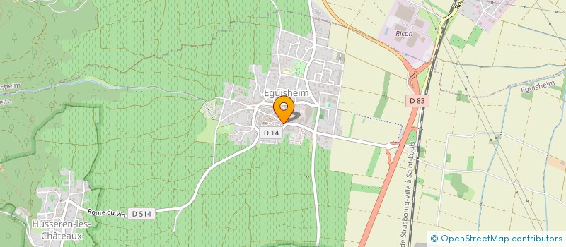 localisation de l'entreprise GFA LEON SORG  EGUISHEIM