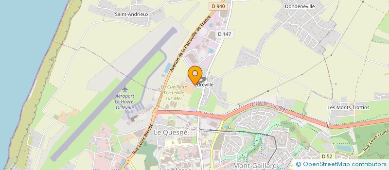 localisation de l'entreprise GFA LES 15 CHENES  OCTEVILLE-SUR-MER