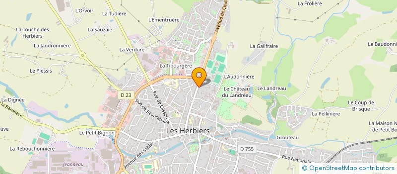localisation de l'entreprise GFA LES ARPENTS à LES HERBIERS