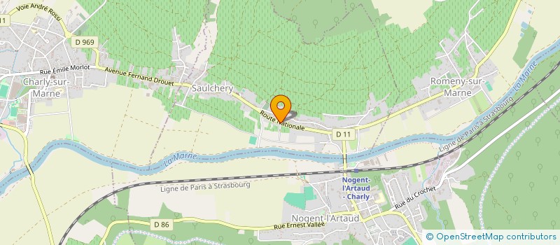 localisation de l'entreprise GFA LES ARPETINS  SAULCHERY