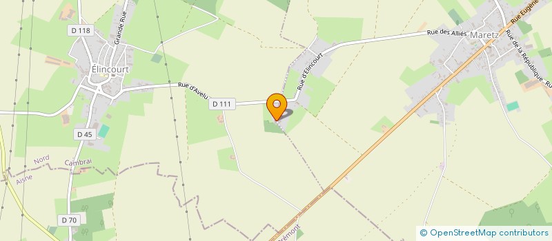 localisation de l'entreprise GFA LES AUBEPINES  MARETZ