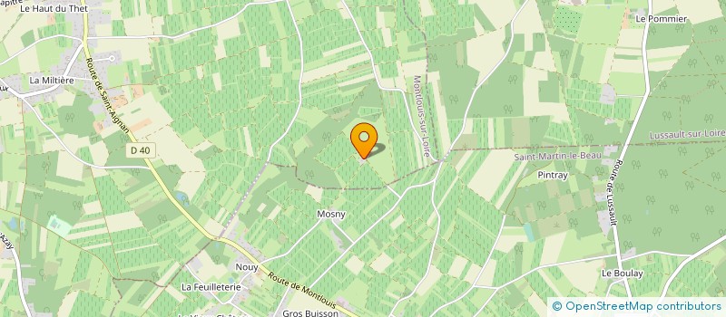 localisation de l'entreprise GFA LES BATISSES à MONTLOUIS-SUR-LOIRE