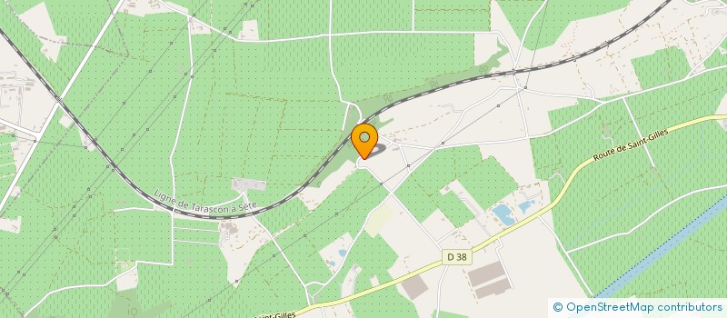 localisation de l'entreprise GFA LES BOIS DE PEYRE  BEAUCAIRE