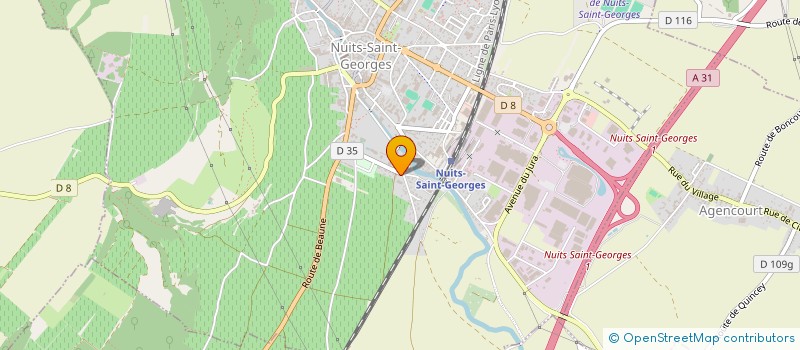 localisation de l'entreprise GFA LES BOUFFALES à NUITS-SAINT-GEORGES