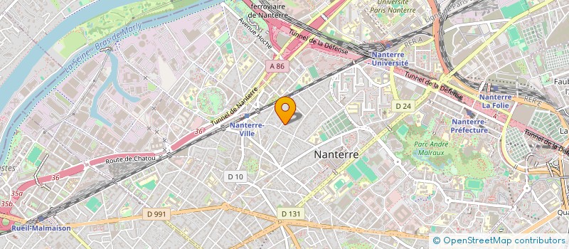 localisation de l'entreprise GFA LES BOUTANNELIERES  NANTERRE