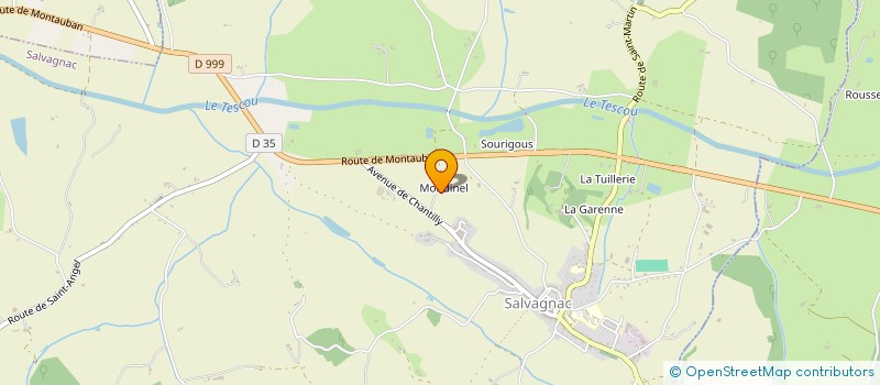 localisation de l'entreprise GFA LES BRAGARDS  SALVAGNAC