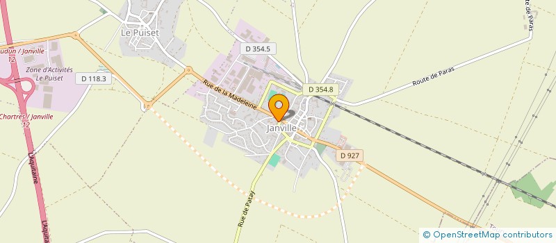 localisation de l'entreprise GFA LES BRISE-VENT à JANVILLE-EN-BEAUCE