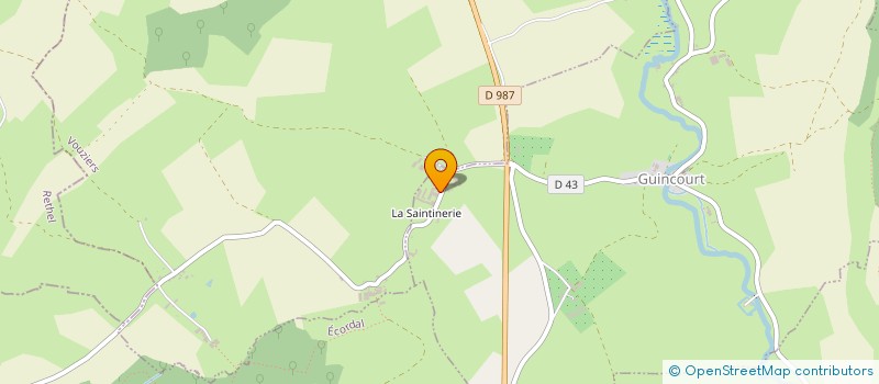 localisation de l'entreprise GFA LES BRUYERES  GUINCOURT