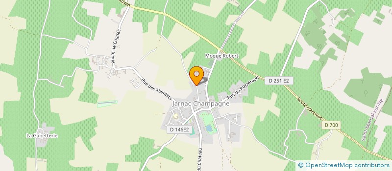 localisation de l'entreprise GFA LES CEDRES  JARNAC-CHAMPAGNE