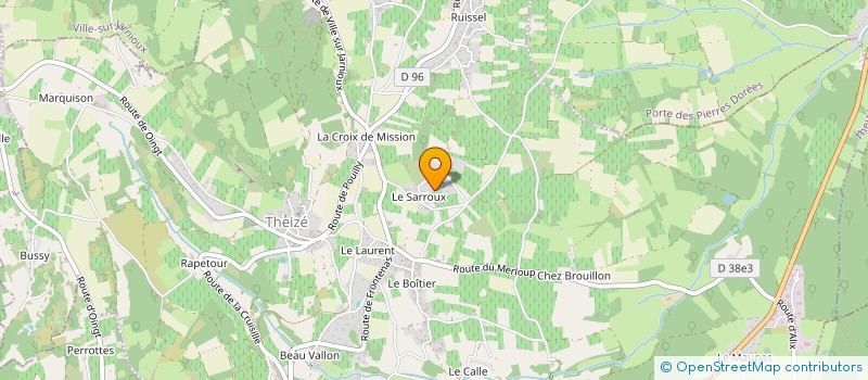 localisation de l'entreprise GFA LES CHARBONNIERES à THEIZE
