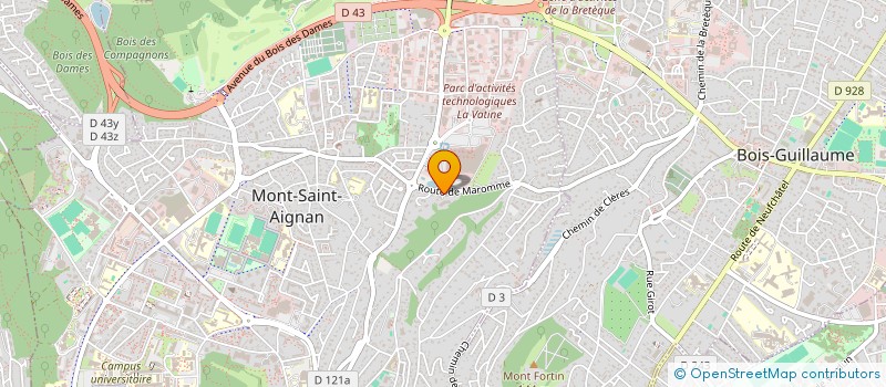 localisation de l'entreprise GFA LES CHARMES  MONT-SAINT-AIGNAN