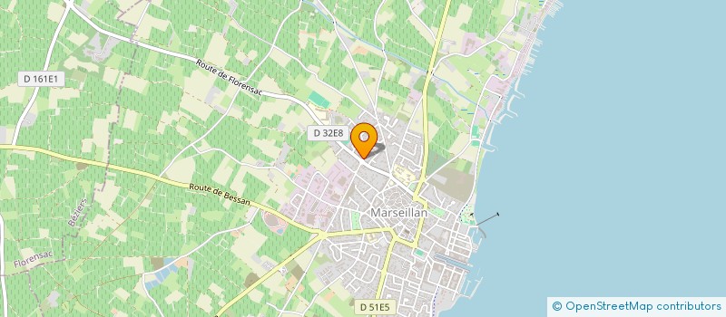 localisation de l'entreprise GFA LES CHARMETTES à MARSEILLAN