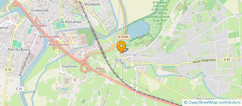 localisation de l'entreprise GFA LES CHENES à ARLES