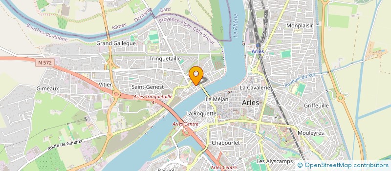 localisation de l'entreprise GFA LES CIGOGNES à ARLES