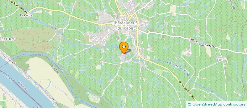 localisation de l'entreprise GFA LES CONTREBANDIERS  CHATEAUNEUF-DU-PAPE