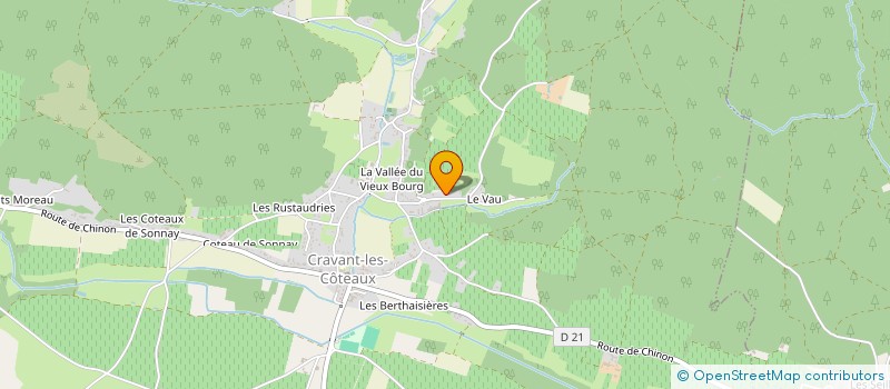 localisation de l'entreprise GFA LES COTEAUX à CRAVANT LES COTEAUX