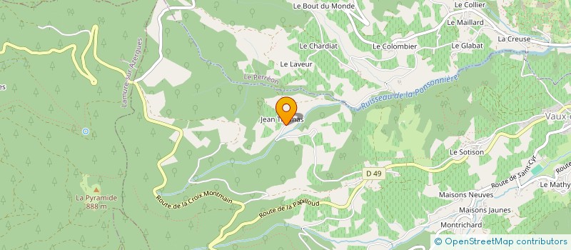 localisation de l'entreprise GFA LES COTEAUX DE MONTMAIN  VAUX-EN-BEAUJOLAIS