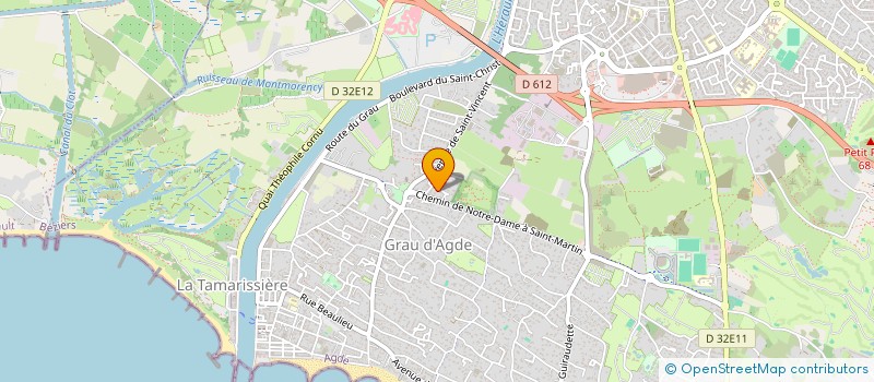 localisation de l'entreprise GFA LES COTEAUX DU SOLEIL  AGDE