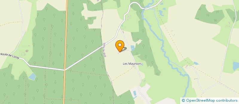 localisation de l'entreprise GFA LES COUDRAY  LA CHAPELLE D'ANGILLON