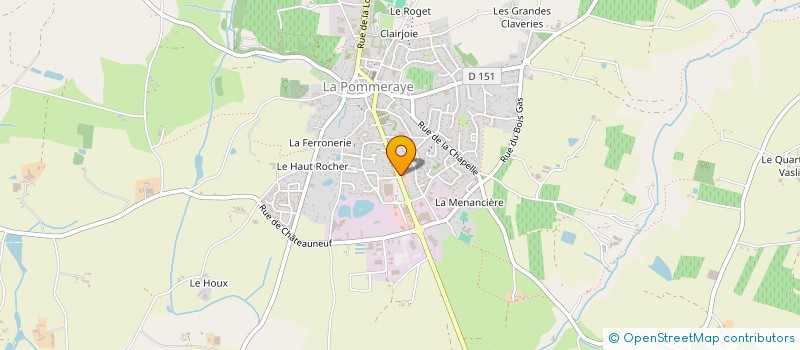 localisation de l'entreprise GFA LES DRUEES  MAUGES-SUR-LOIRE