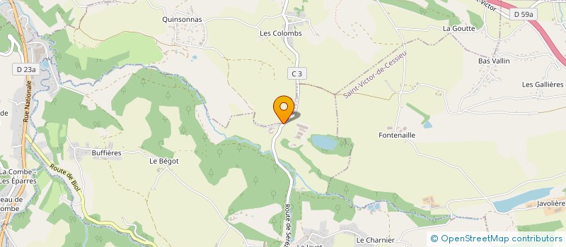 localisation de l'entreprise GFA LES ECURIES DES QUATRES VENTS  SUCCIEU