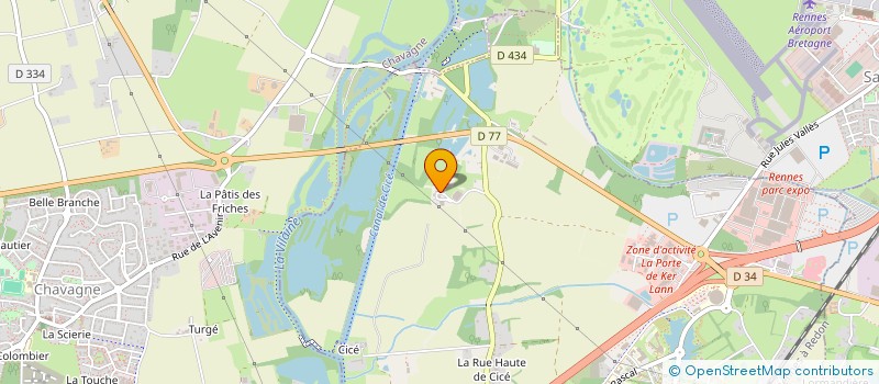 localisation de l'entreprise GFA LES ECURIES DU CHENE DAY  PLELAN-LE-GRAND