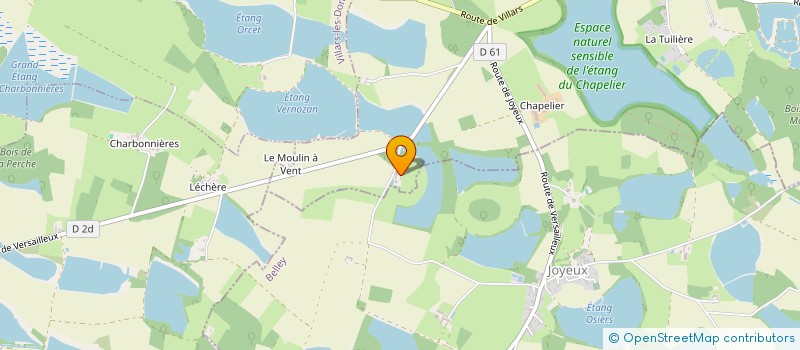 localisation de l'entreprise GFA LES FEINIERES  VERSAILLEUX