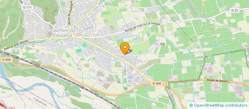 localisation de l'entreprise GFA LES FLAUX  CAUMONT-SUR-DURANCE