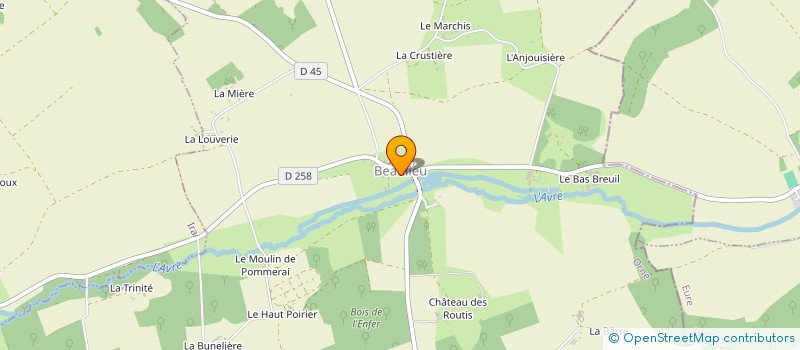 localisation de l'entreprise GFA LES FOSSES LE ROY à BEAULIEU