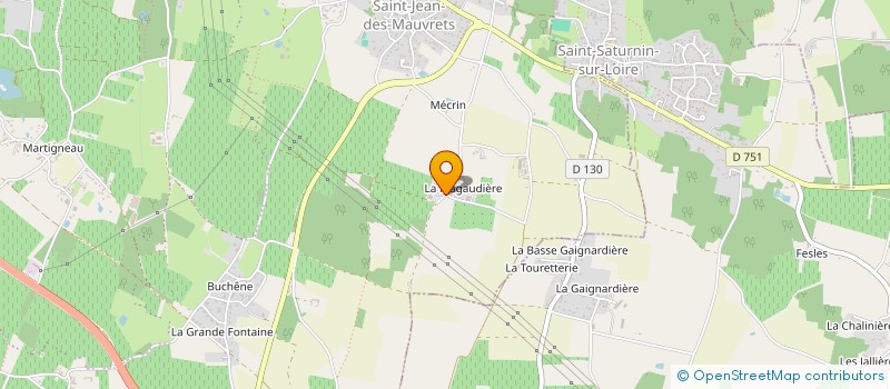 localisation de l'entreprise GFA LES GAGNERIES  LES GARENNES SUR LOIRE