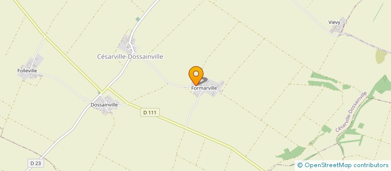 localisation de l'entreprise GFA LES GENIEVRES DE FORMARVILLE à CESARVILLE-DOSSAINVILLE
