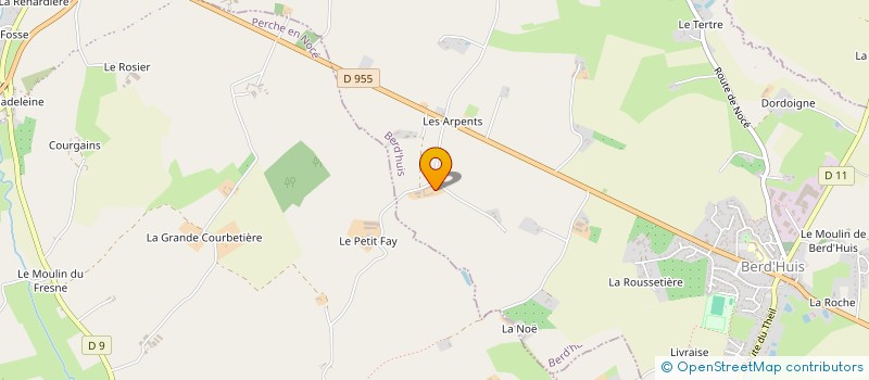 localisation de l'entreprise GFA LES GRANDES HAIES à BERD'HUIS